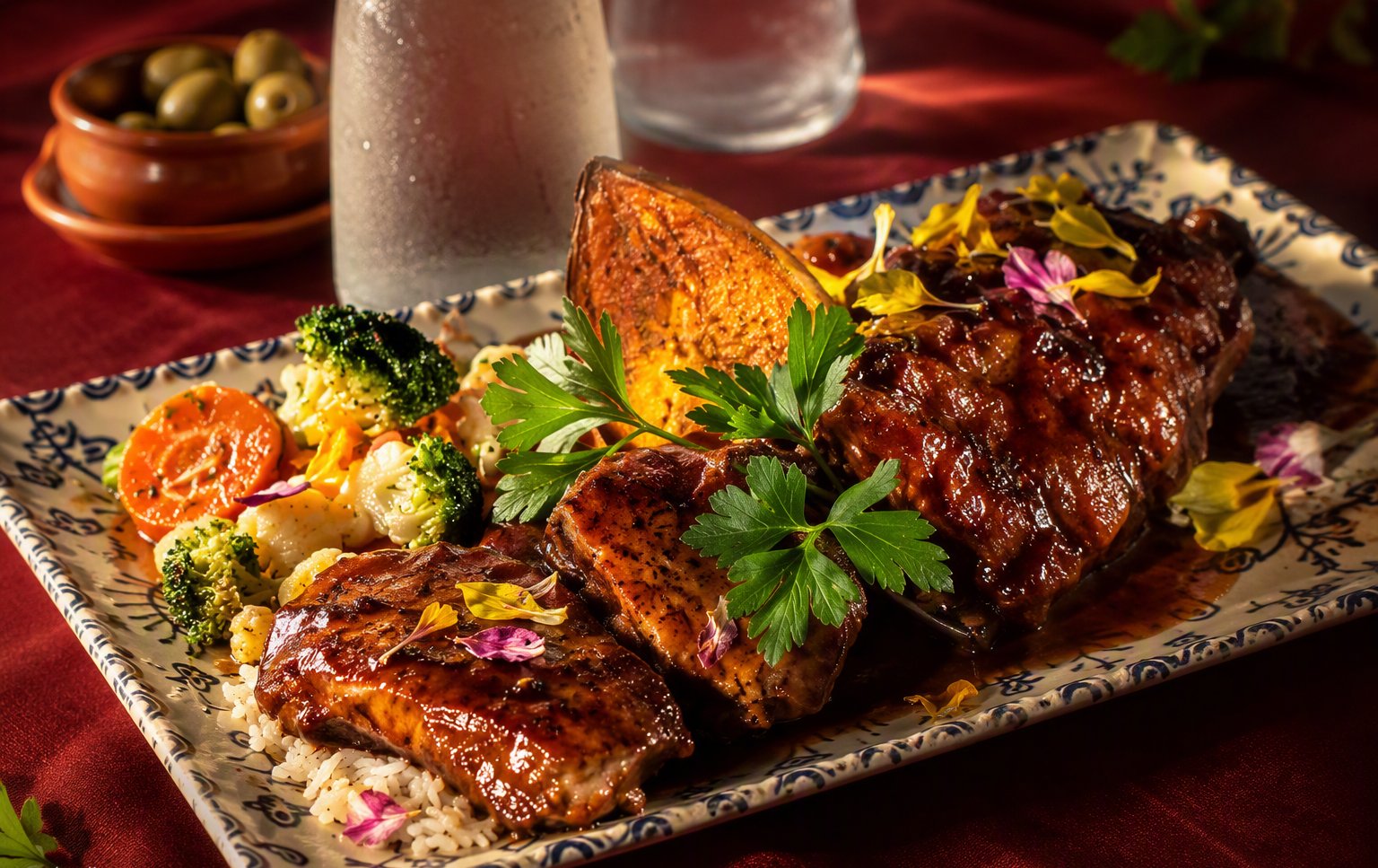 Costillar a la brasa — the house signature